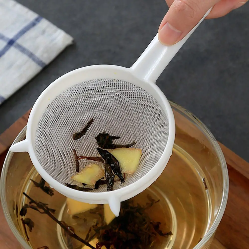 

Mesh Handheld Colander Baking Tea Leaf Bakeware Flour Sieve Powder Sifter Oil Strainer Coffee Filter