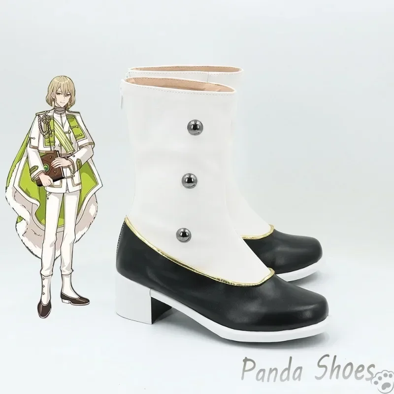 รองเท้าคอสเพลย์ฟิกาโร่จากอนิเมะเกม รองเท้าบูทยาวสำหรับคอสเพลย์ฟิกาโร่จากการ์ตูน ใช้เป็นอุปกรณ์ประกอบชุดคอสเพลย์สำหรับงานคอนเวนชั่น ปาร์ตี้ฮาโลวีน