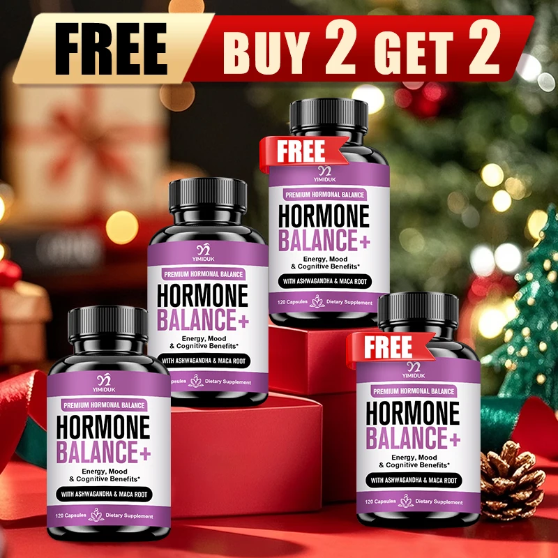 

Buy 2 Get 2 Free! Hormone Balance Capsules, Support Thyroid, Adrenals & Reduces Cortisol, Stress Relief, Boosts Energy & Mood