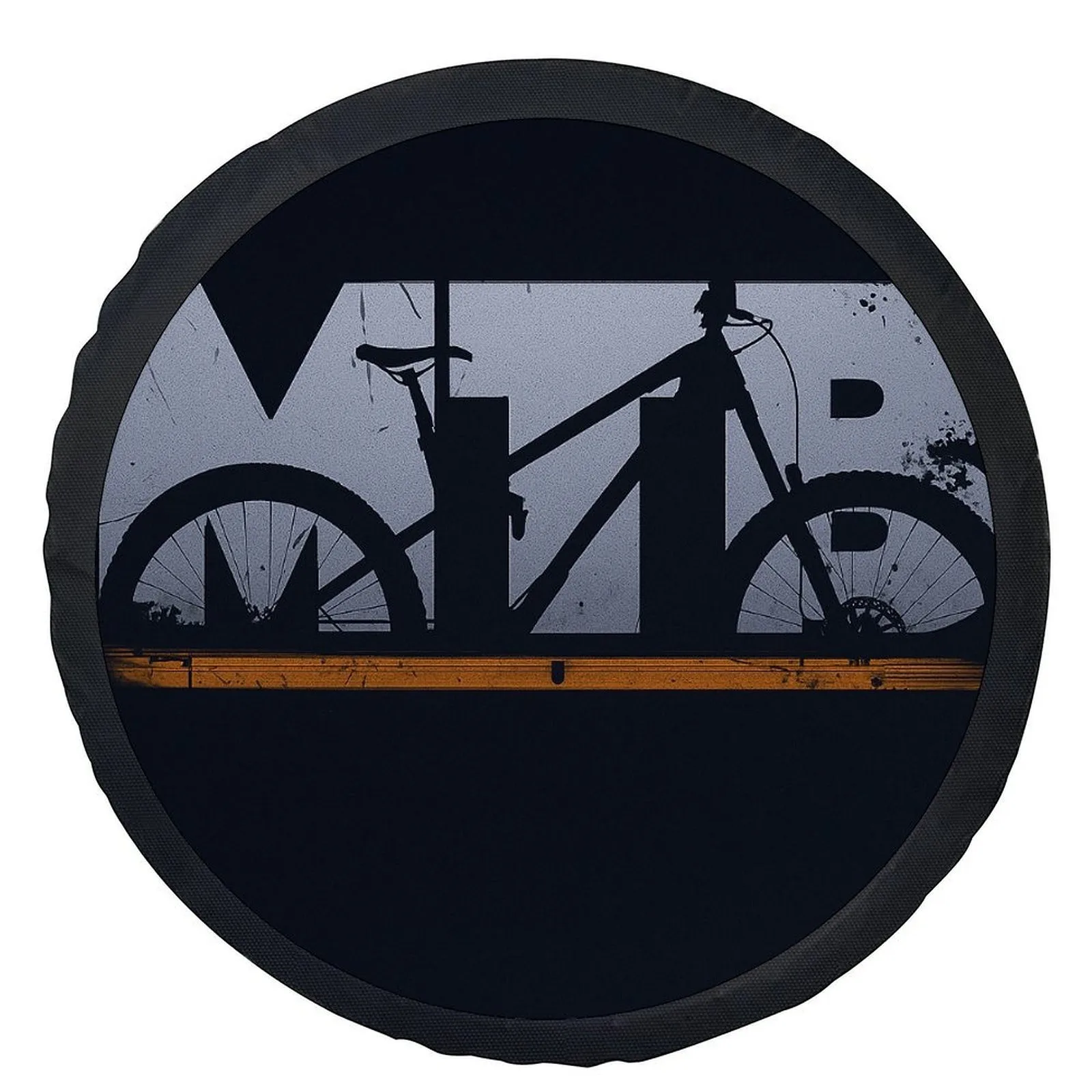 MTB Mountain Bike Silhouette Tire Cover Wheel Protector Durable Polyester Spare Wheel Cover