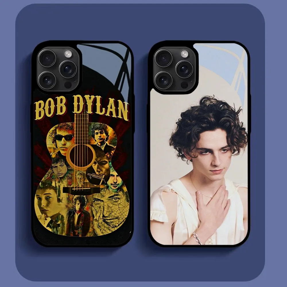 Classic Singer B-Bob Dylan Blonde Musician Old Photograph Phone Case For iPhone16 15 14 13 12 11 Pro Xs Max Mini XR X 7 8 Plus l