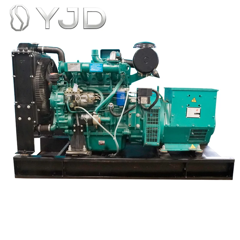 50kW 60kVA Open Frame Engine Diesel Generator Set 1800 RPM Water-Cooled for Outdoor Power Supply China