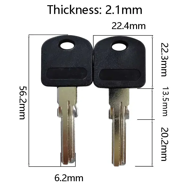 5/10/50/100 Pcs Hi-Rel PAL Wire Lock Key Blank Door Lock House keys Copper Glue Black