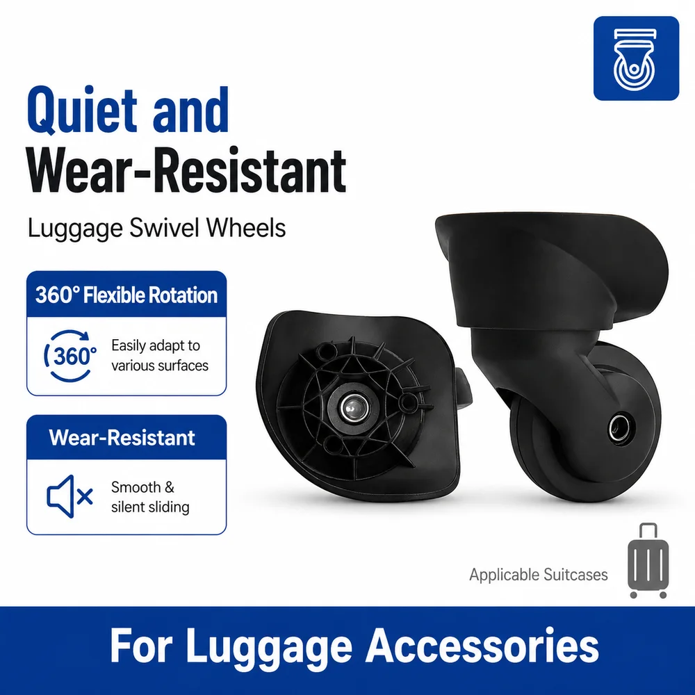 Replacement Wheels For American Tourister 25T Luggage 360° Silent Spinner Caster Bracket Heat-Resistant Wear-Proof Suitcase Part
