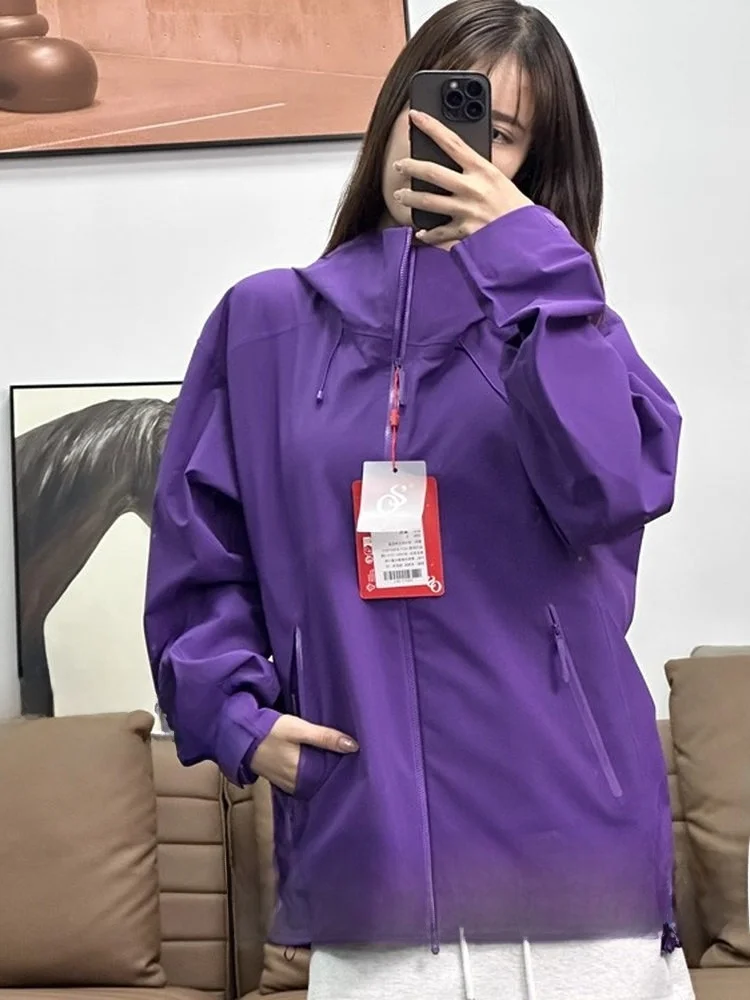 

Perfect Repliion One-Piece Heat-Sed Men's Outdoor Hardell Jaet Faionable Urban Sle Waterproof Polyester Fiber