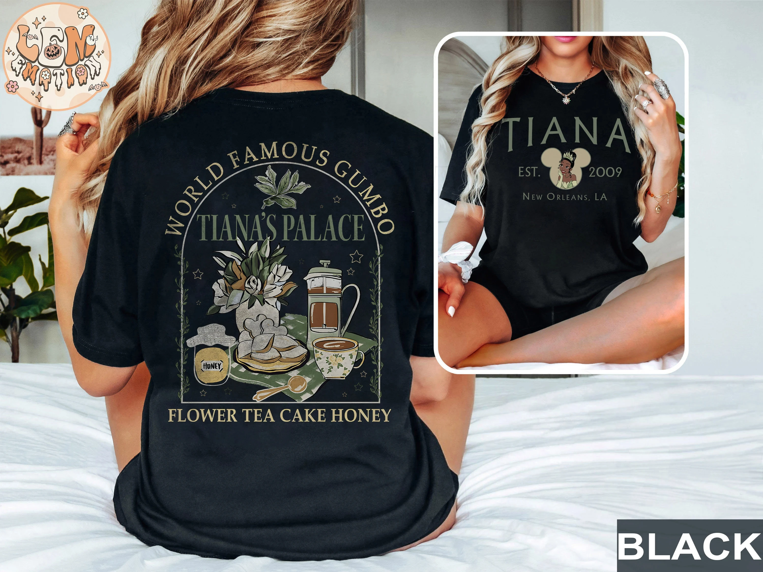 2025 الصيف موضة جديدة ريترو الأميرة تيانا قميص تيانا الضفدع قميص الأميرة والضفدع تيانا 2010 الأميرة فريق فتاة هدية