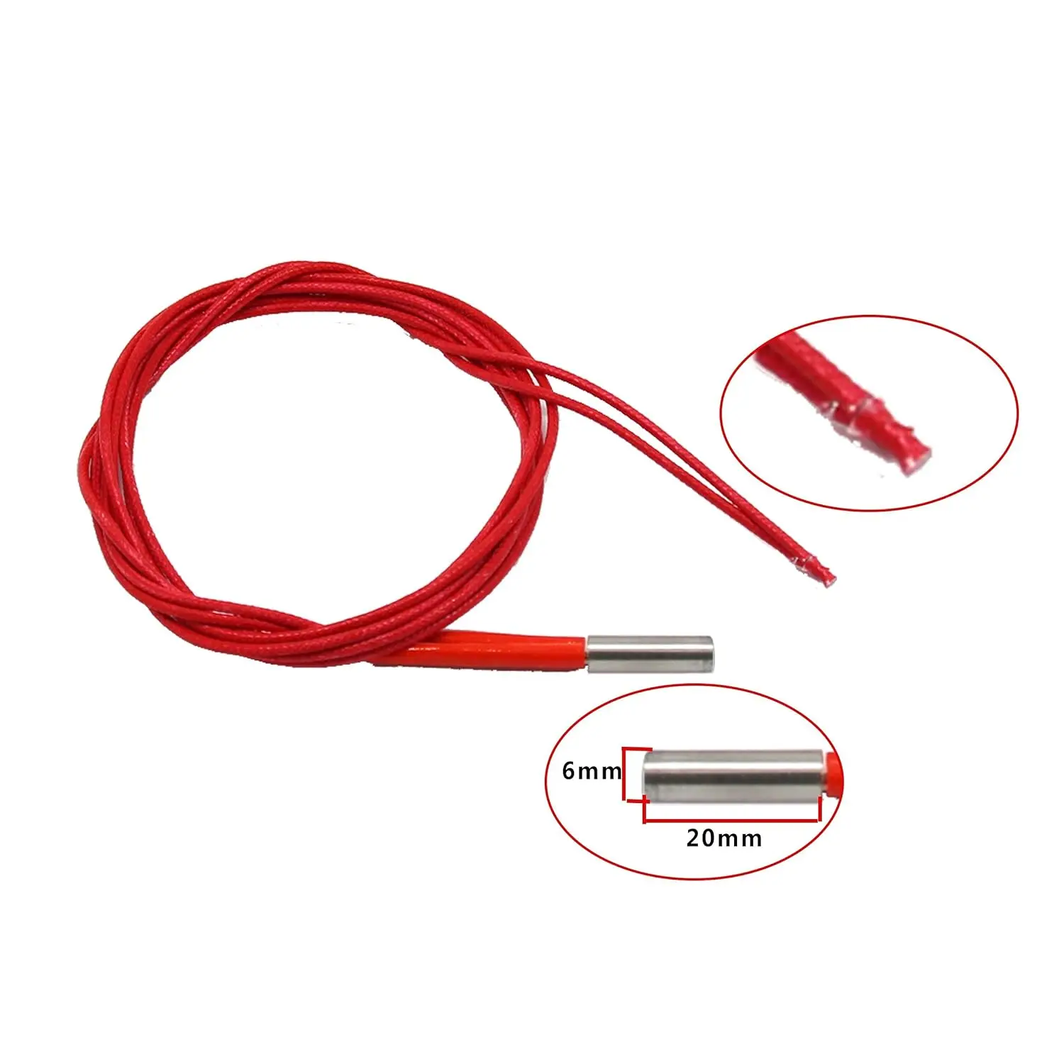 3PCS 24V 40W 1M/39.4Inch Cartridge Heater for Creality Ender 3 Ender 3 Pro Ender 5 CR-10S Pro 3D Printer Parts