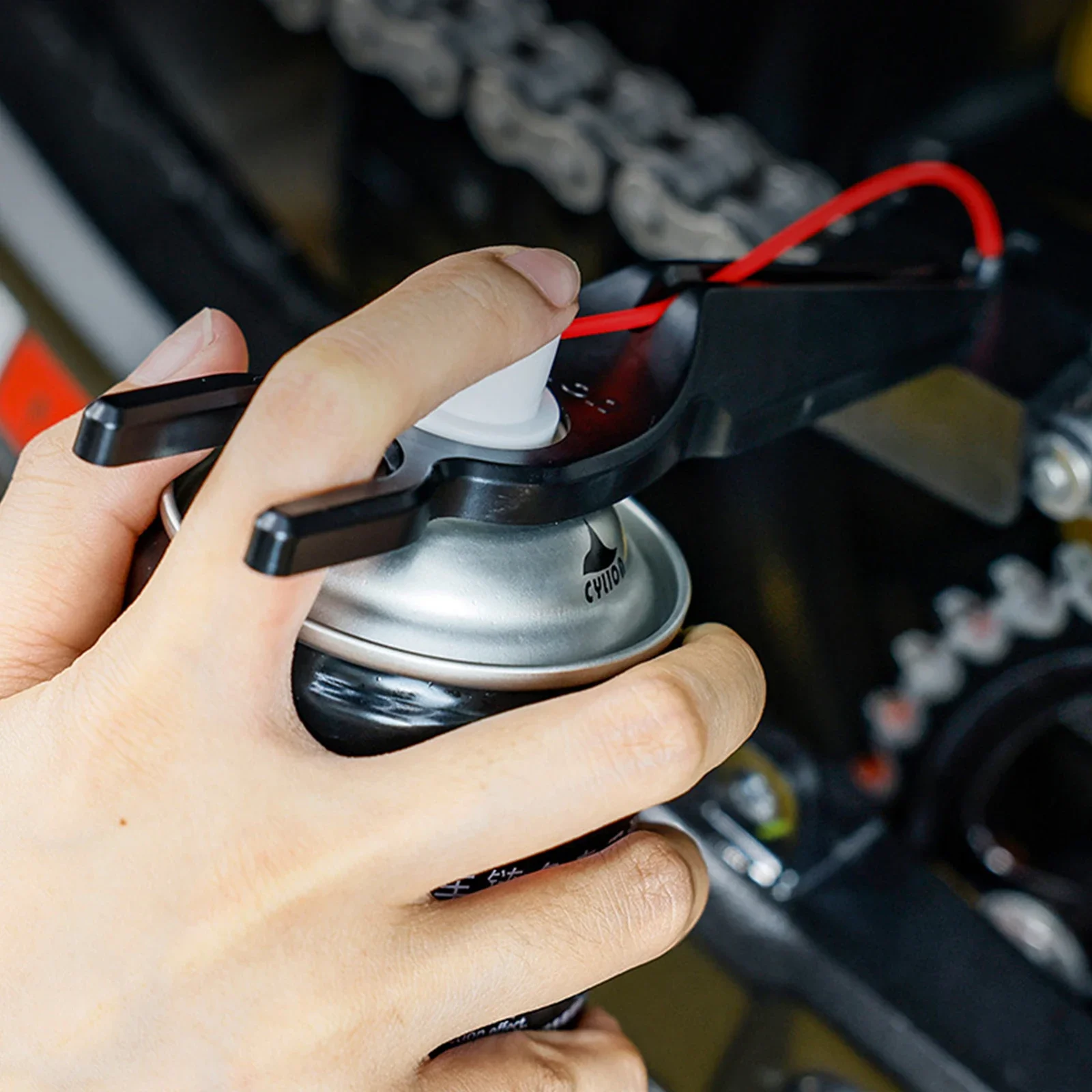 1/2 pçs atualizado bicicleta motocicleta corrente lubrificante lubrificador ferramenta bagunça-livre corrente cera limpador de palha lubrificante aplicador manutenção ciclismo