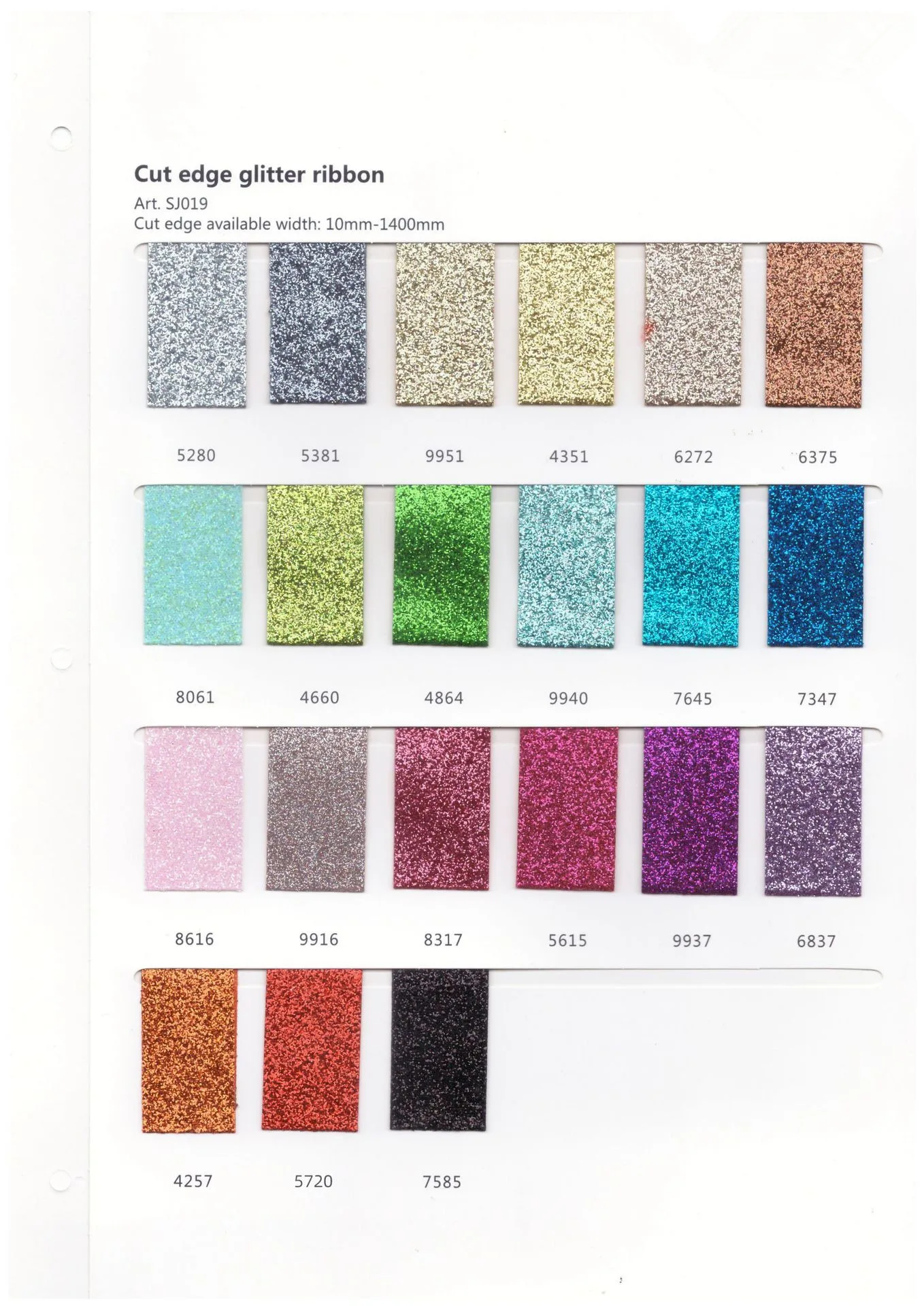 DHK 100yards Cut Edge Glitter Ribbon Accessories Material Headwear Decoration Packing DIY Sewing Craft S2642