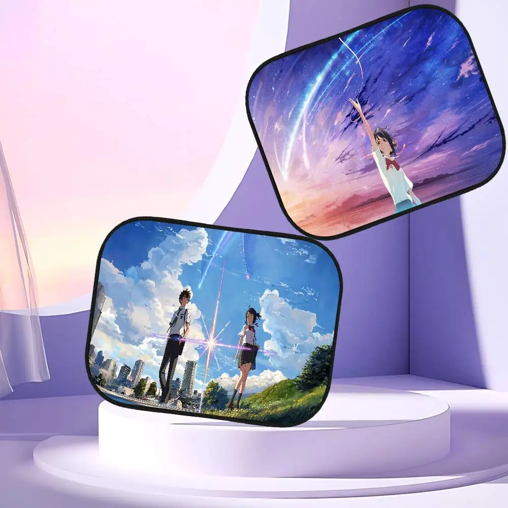 

Your Anime Name Car Sunshade Covers Cover Universal Car Curtain Auto Window Sun Shade Protector Accessories