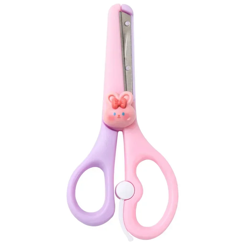 1Pc Kawaii Scissors Korean Fashion Cute Cartoon Animal Stationery Scissors DIY Scrapbook Cutting Paper Scissors Student Supplies