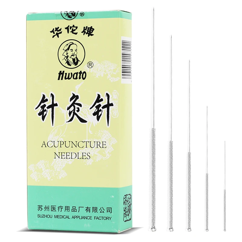 0.35mm 20pcs / 15pcs  5 Mixture size huatuo acupuncture needles silver needle Sterilization reusable with Plastic Pipe Pack