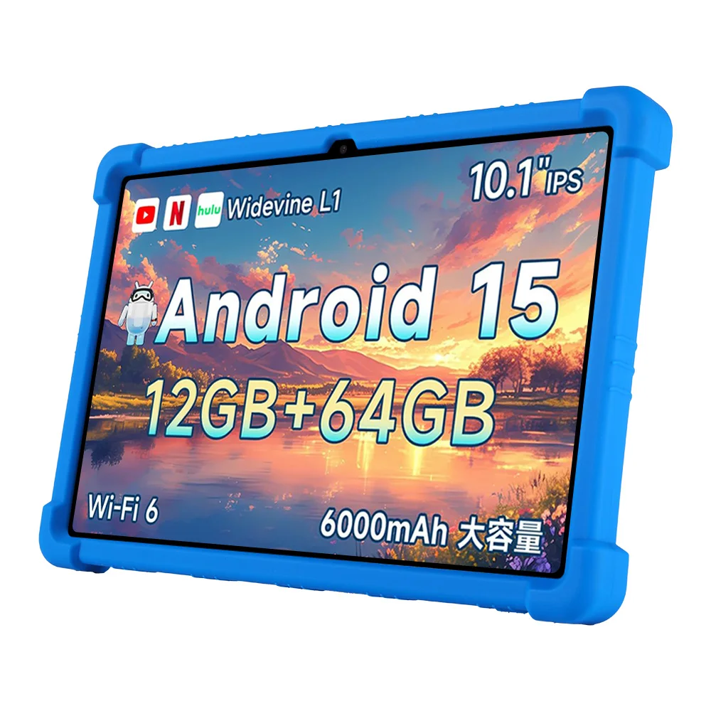 لجهاز BMAX Kids Tablet I9 Plus 10.1 بوصة غطاء حماية مقاوم للصدمات قابل للتعديل أندرويد 15 حامل غطاء حماية