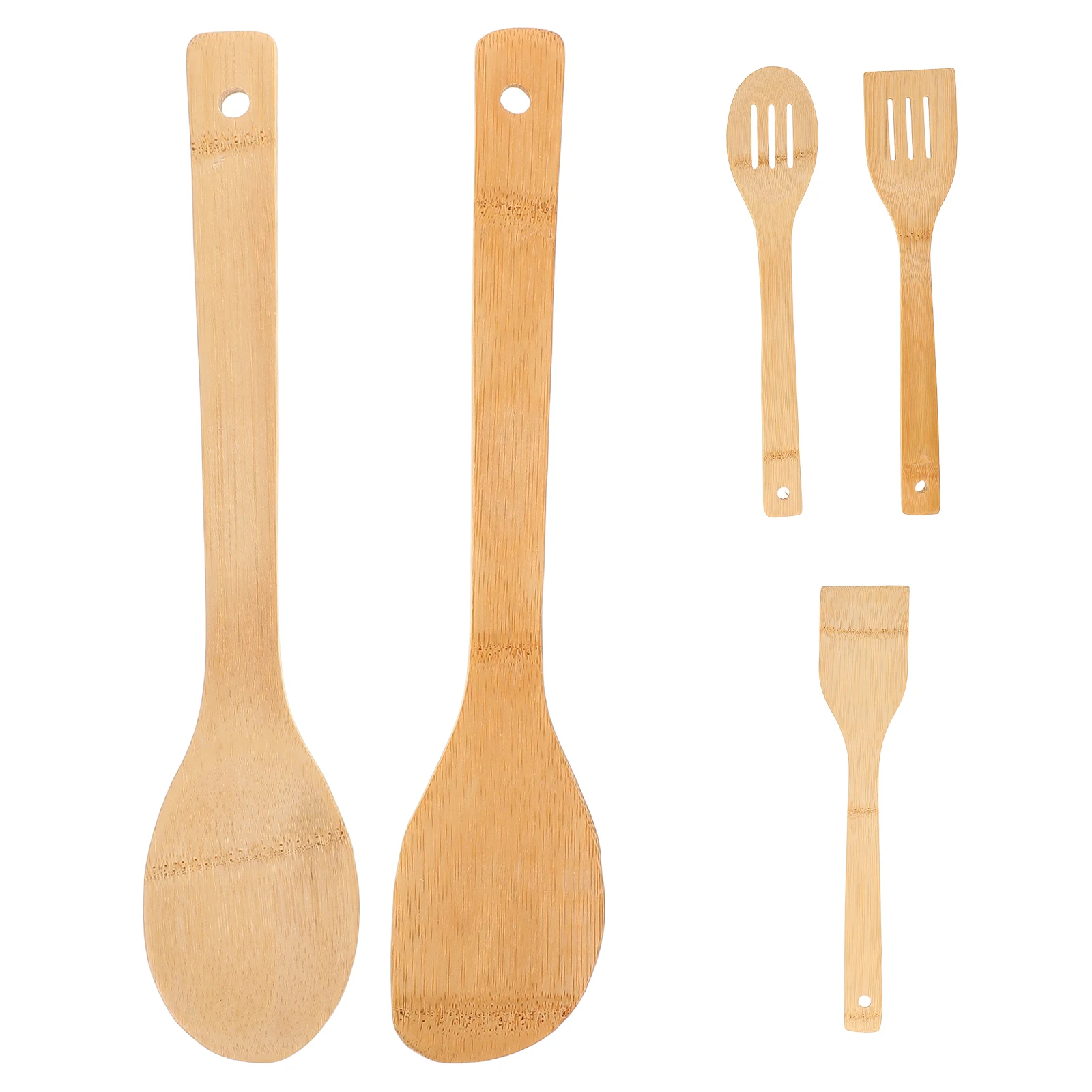 

15pcs Kitchenware Set Heat Resistant Non-Stick Cooking Utensils Spoon Stir Fry Tools Long Handle Lightweight Bamboo