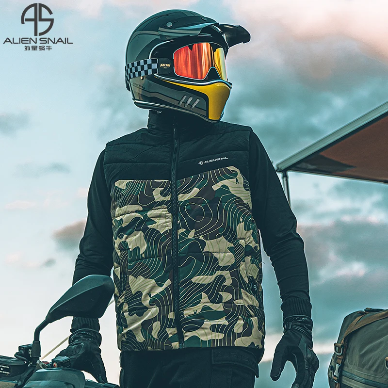 

Alien Snail New Motorcycle Riding Electric Vest Intelligent Heating Winter Cold Warm Cycling Clothes Men motorcycle vest