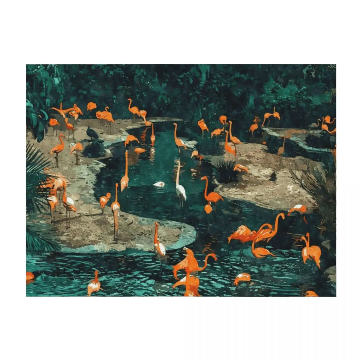 

Flamingo Creek Throw Blanket Extra Large Throw Softest Quilt christmas gifts Blankets