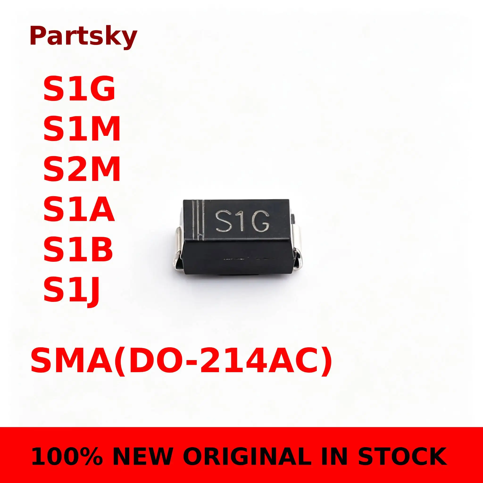 SMA DO-214AC SMD General Purpose Rectifier Diode S1G S1M S2M S1A S1B S1J Diodes ORIGINAL IN STOCK