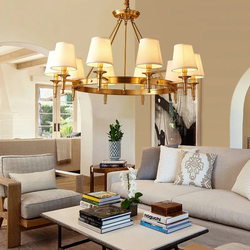 FAIRY Brass Chandeliers Lamp Contemporary Luxury LED Pendant Light for Home Living Room Bedroom Fixtures image 4