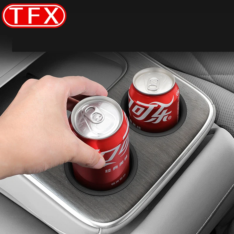 For Huawei Aito M9 Car Styling Rear Row Anti Slip Shock-absorbing Cup Cove Silicone Cup Pad Fixed Cup Holder Auto Accessories