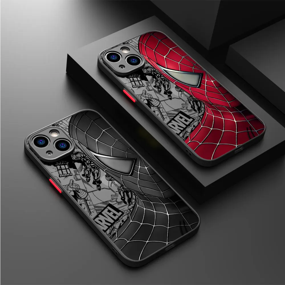 Marvel Spider-Man Venom Phone Case for Apple iPhone 16 14 Pro XR 15ProMax 13 Mini SE 7 8 Plus 12 11 Pro XS Max 14 Cover Hard PC