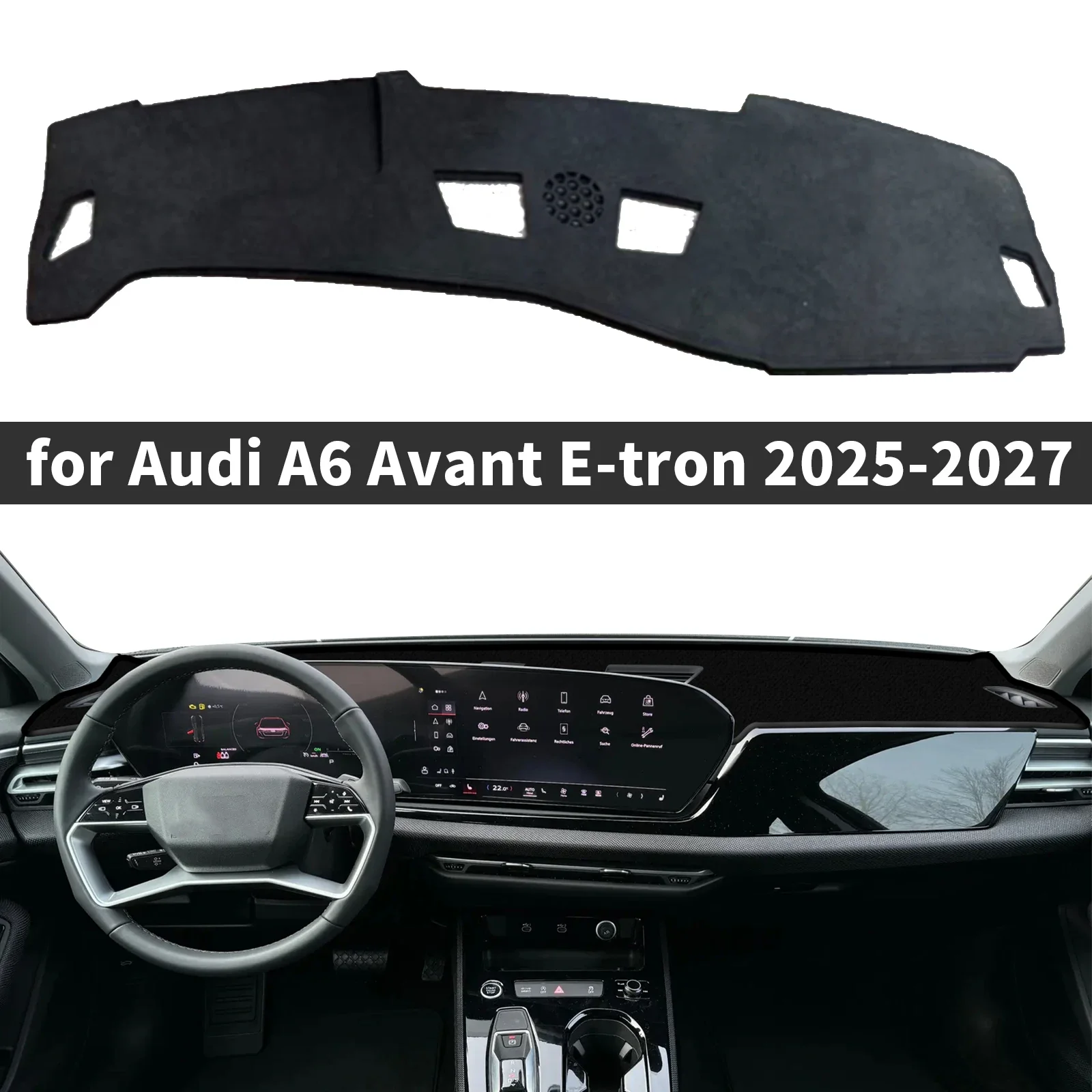 

For Audi A6 E-tron S6 RS6 2025-2027 Avant Car Dashmat Accessories Dashboard Cover Pad DashMat Sunshade Protective Carpet