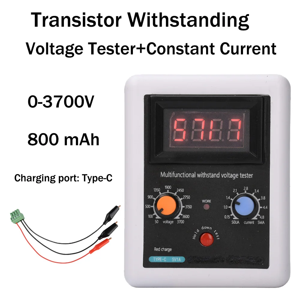 Probador de Transistores IGBT de 0–3700V, Probador de Tensión de Resistencia a la Corriente Constante, Probador de Tensión Constante para Diodos/Triodos, MOV, LED