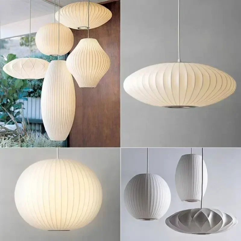 Nordic Minimalist Sikr Fabric Lantern, Wabi Sabi, Zen, Sala de estar, Sala de jantar, Luzes decorativas