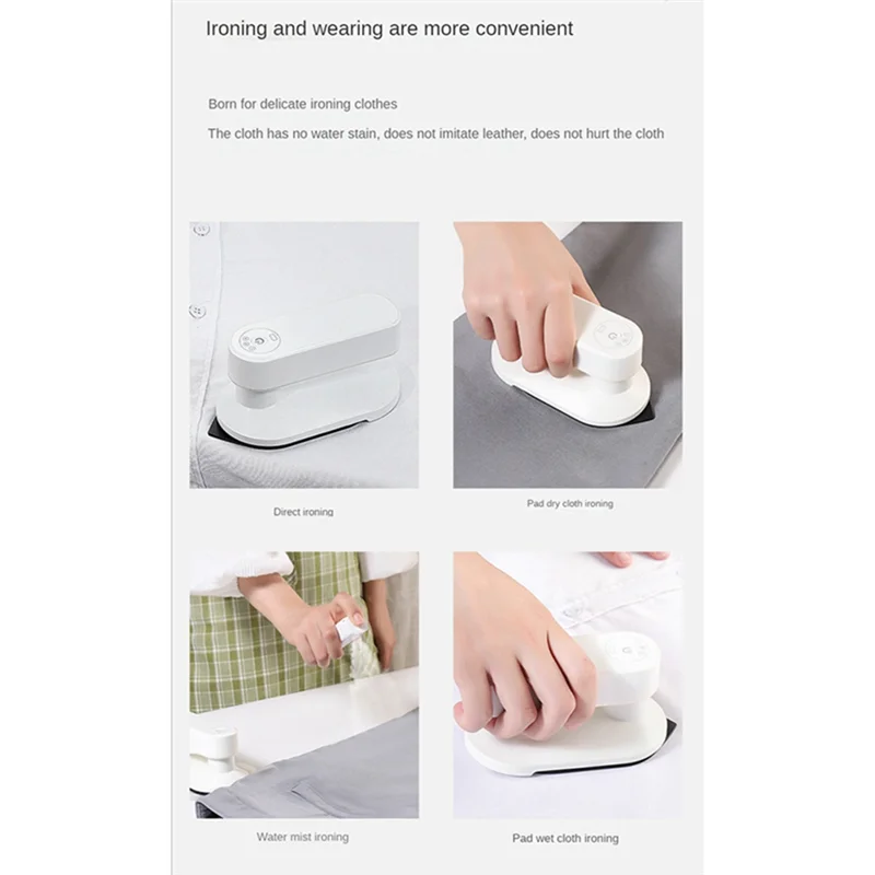 Mini fer à repasser électrique sans fil pour vêtements, portable, aste, voyage, support sec, déterminer la machine à repasser
