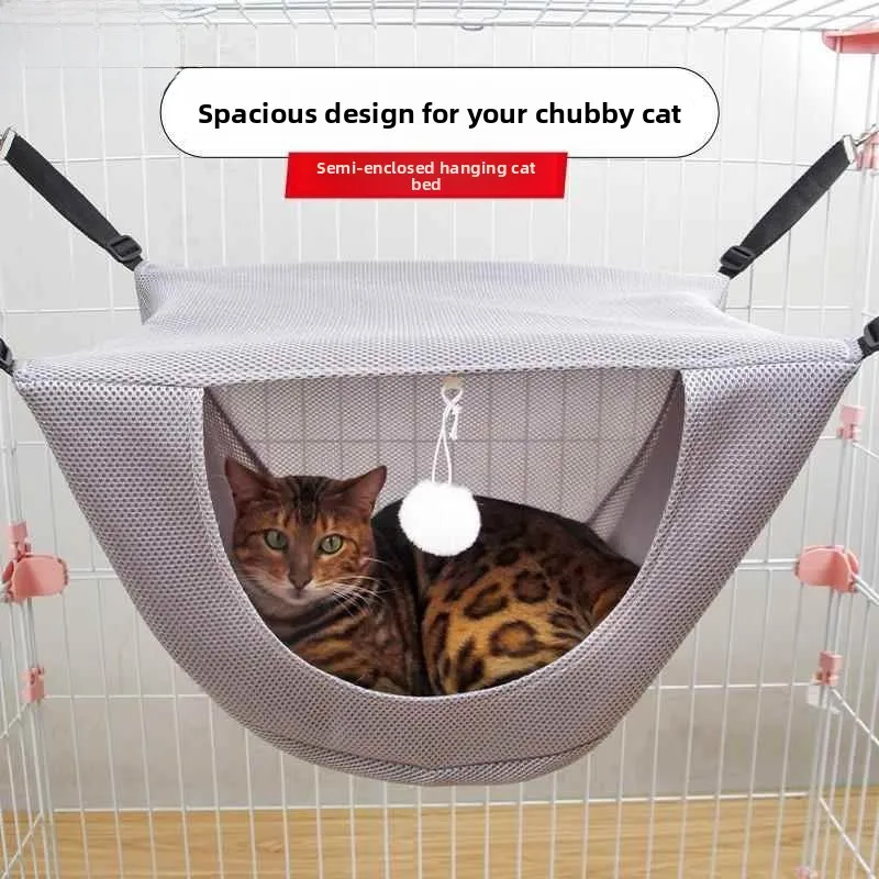 

Моющаяся летняя дышащая подвесная кровать-домик для кошек, подвесные гнезда-качели, корзины-убежища, товары для дома