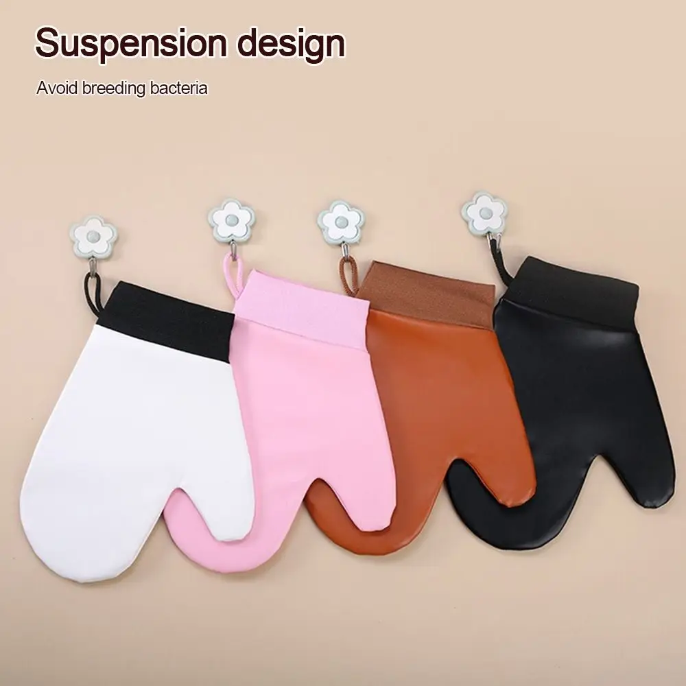 Leather Self-Tanning Mitt Reusable Washable Body Lotion Glove Double-Sided Quick Dry Body Face Self Tan Glove