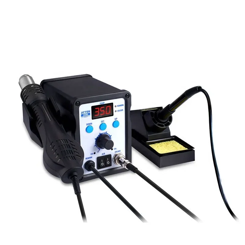 ATTEN AT8586 LCD SMD Hot Air  2 In 1 Rework Soldering Station