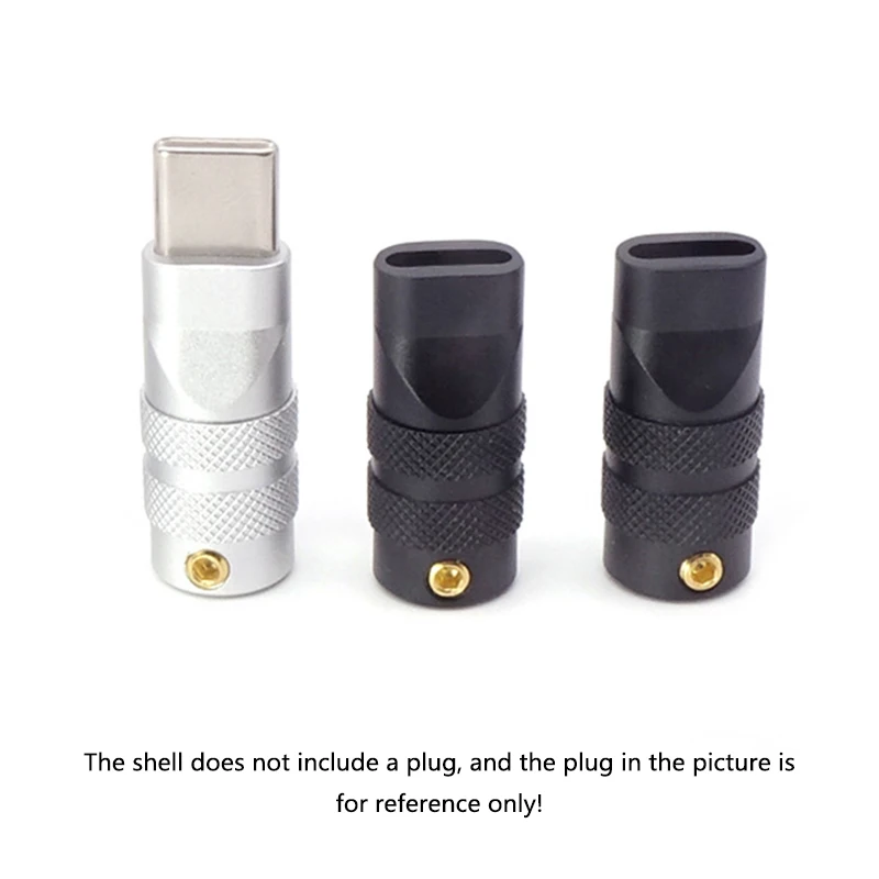 Metal USB Type-C Housing Shell DIY Soldering Cable Housing Cover Type-C Connector Outer Case
