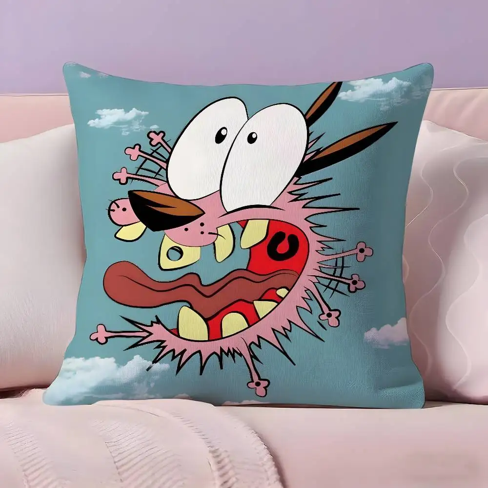 Courage the Cowardly Dog Pillow Case Pillowcase Ultra Soft Skin Friendly Fabric Cloud Like Comfort & Concealed Zipper