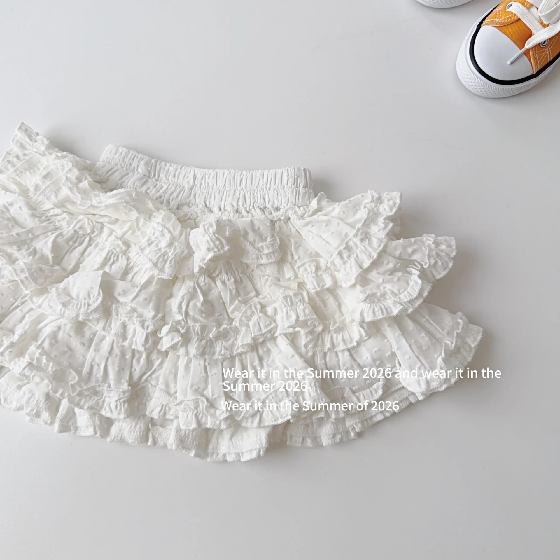 2026 Spring and Summer New Temperament Sweet Multi-layer Pleated Fungus Lace Cake Skirt Skirt Pants