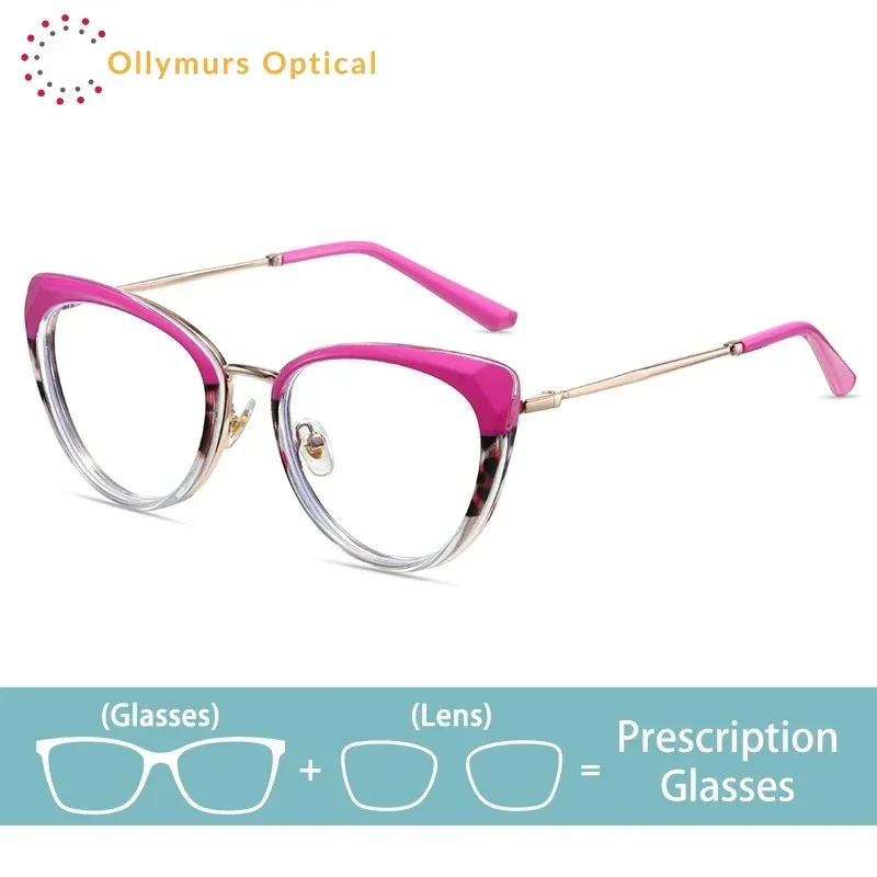 

XUKA Classic Simple Small Frame Cat's Eye Anti-Blue Light Glasses Progressive Photochromic Glasses Customizable Prescription