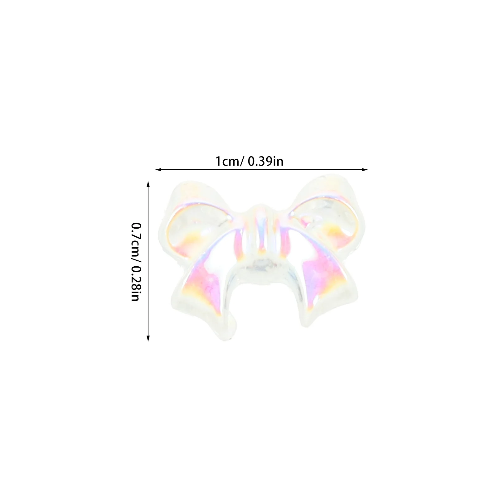 200 قطعة قوس قزحي الألوان مسمار السحر الراتنج ثلاثية الأبعاد فن الديكور DIY بها بنفسك هالوين عيد الميلاد الزفاف المراهقين اكسسوارات الملونة القوس سحر