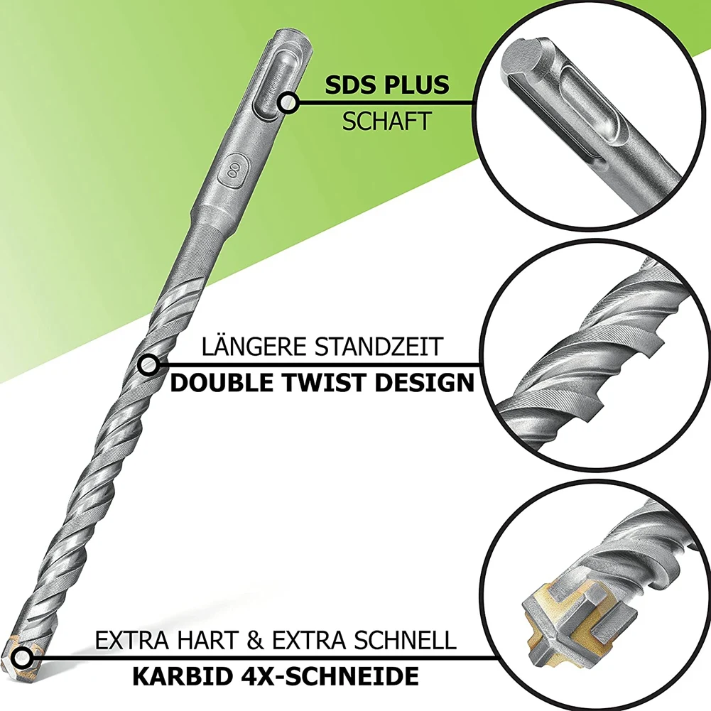 BOM-conjunto de broca de serraria-conjunto de broca de concreto conjunto de broca diâmetro de concreto 5-12x160mm conjunto de broca