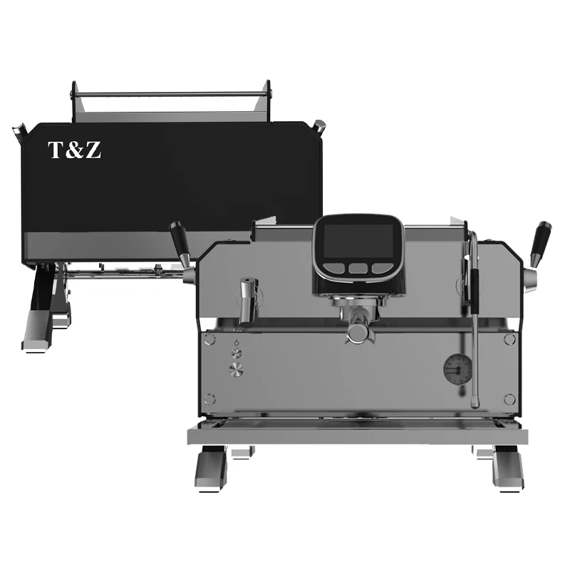 3500W Led Control Lead-Free Copper Multi Boiler Programmable Commercial Coffee Machine 9 Bar Pressure Cafe Shop Import