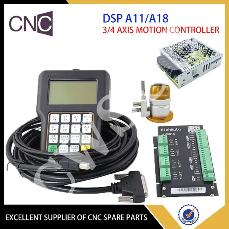 3- 4-axis CNC tool motion controller DSP A11E A18 Richauto offline engraving machine system handheld English version