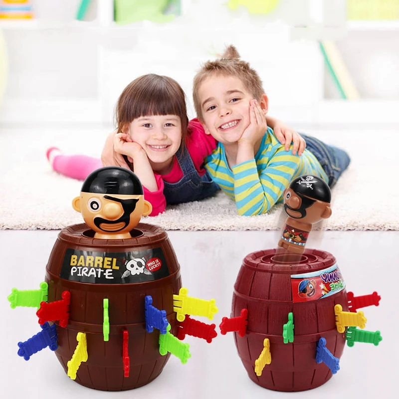 1 pièces seau de Pirate insérer épée astuce jouet Pirate oncle insérer épées seau couteau tirelire créativité soulagement du Stress jouets
