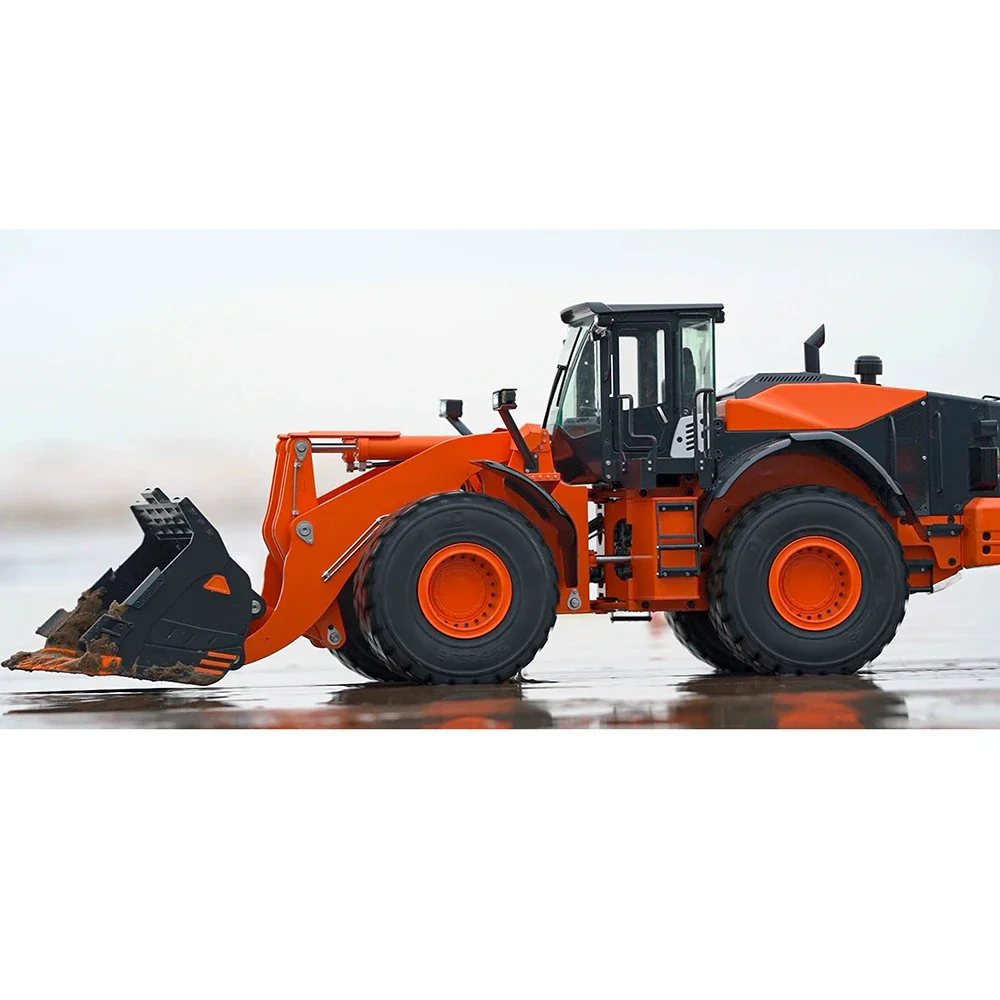 ZW370 1/14 RC Hydraulic Loader JDM-198 RTR Forklift Metal Model with Light and Sound Group Brand New RC Model Toy