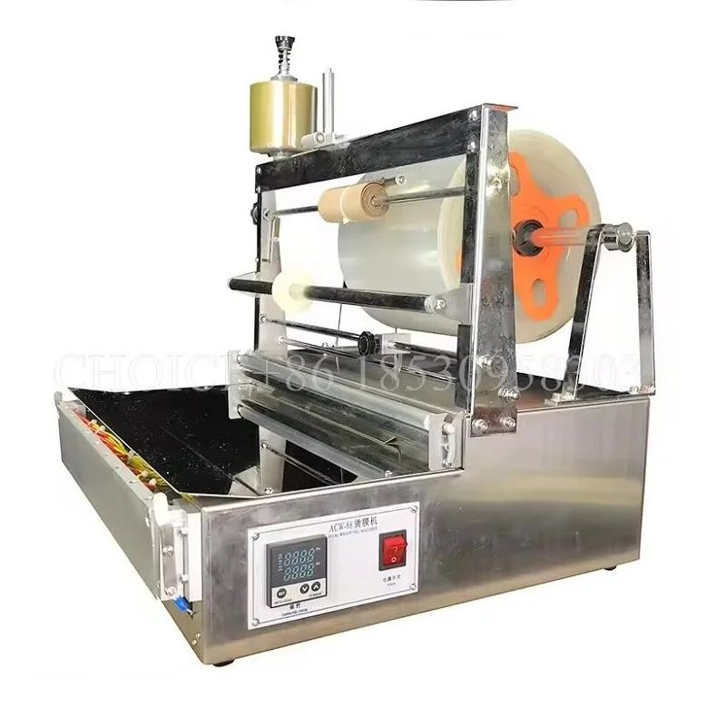 Commercial Perfume Box Packaging Machine Manual Cigarette Poker Box Bopp Cellophane Film Heat Sealing Wrapping Packaing Machine