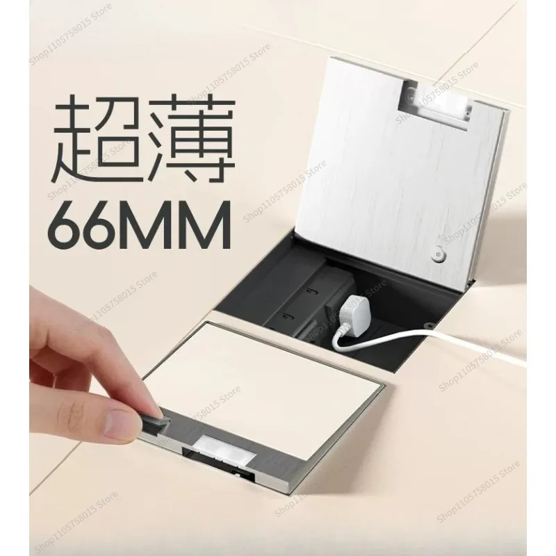 For embedded ground socket invisible stainless steel pure flat concealed buried ultra-thin concealed