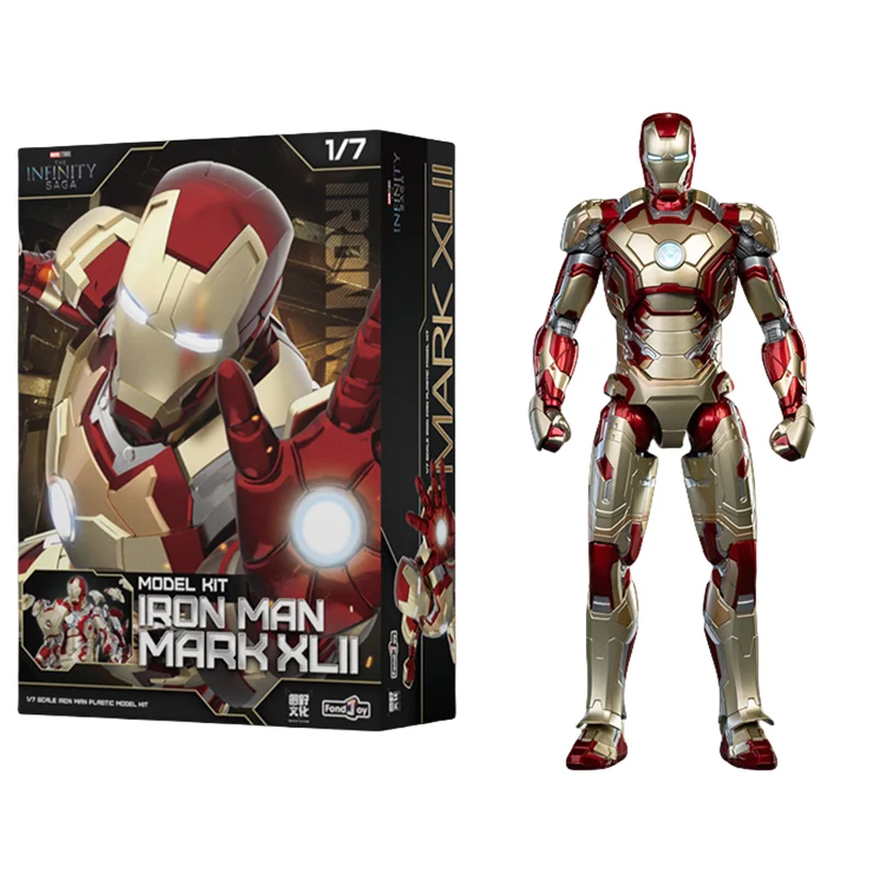 Original FondJoy Iron Man Tony Stark Legende MK42 MK43 MK50 MK6 DIY baustein Spielzeug Action Figure Sammlung Anime Modell 3