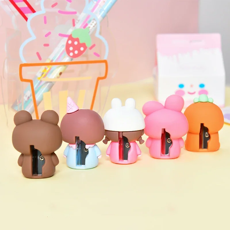 1 Pc ซิลิโคน Kawaii การ์ตูนดินสอ Sharpener โรงเรียน Sharpener ดินสออุปกรณ์สำนักงานโรงเรียนเครื่องเขียน