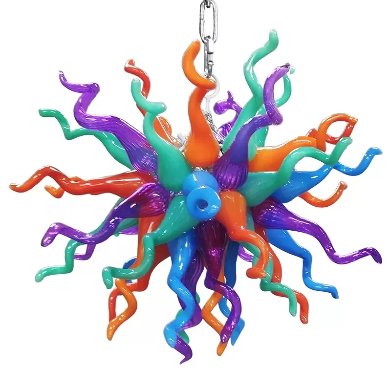 Customizável Classe Hanging Glass Chandelier, Iluminação LED, Decoração Sala, Hotel Design, Novo