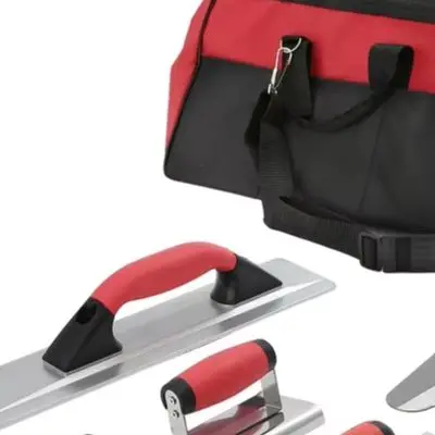 8 Piece For Magnesium Alloy Trowel Set Black Non Slip Ergonomic Handle For Plastering Drywall Finishing Masonry Tools