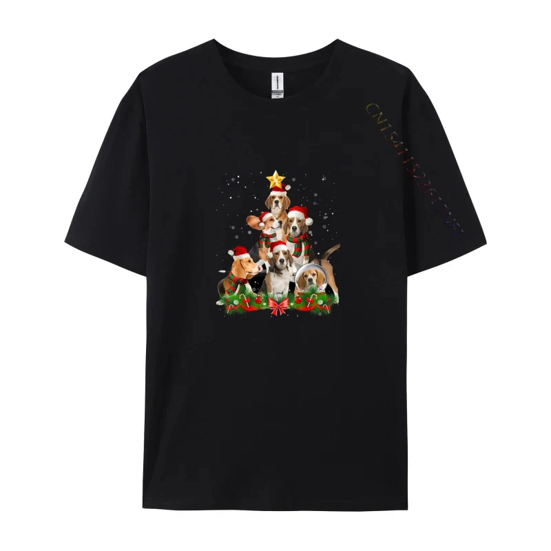 T-shirt homme noir, vintage, style américain, cadeau d'hiver, BelaurDog, Christmas Dog Teesh343