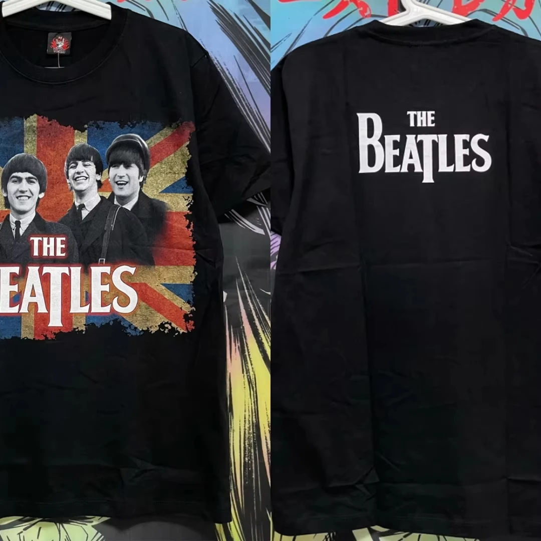 The Beatles Retro Rock Graphic T-Shirt Spring Fashion Sports Pure Cotton Men's T-Shirt Children's Clothing Tee Y2k Woman