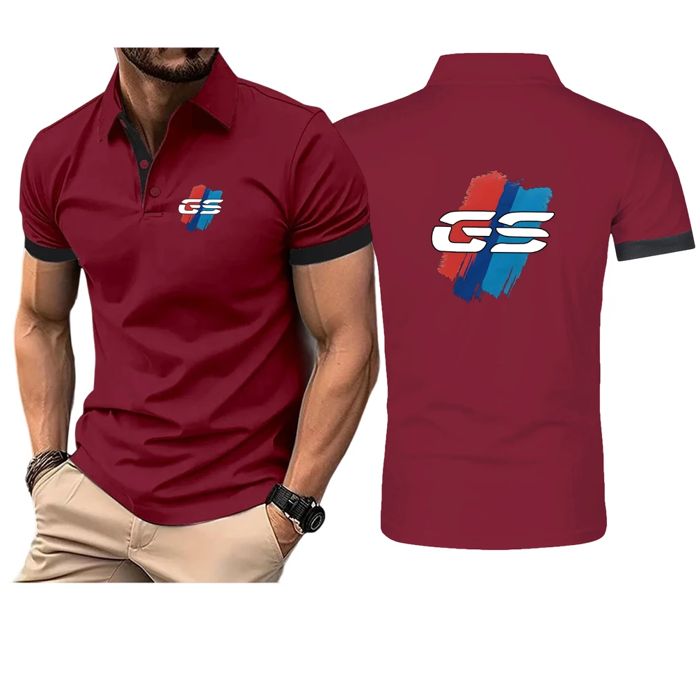 GS Adventure Motorcycle Natural Antibacterial Properties High End Luxury Lapel Collar Versatile Breathable Polo Shirt image 3